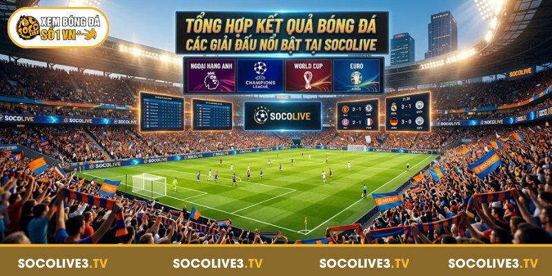 Kết Quả Bóng Đá Socolive - Cập Nhật Tỷ Số Nhanh Và Chính Xác 3 Tổng hợp kết quả bóng đá các giải đấu nổi bật tại Socolive